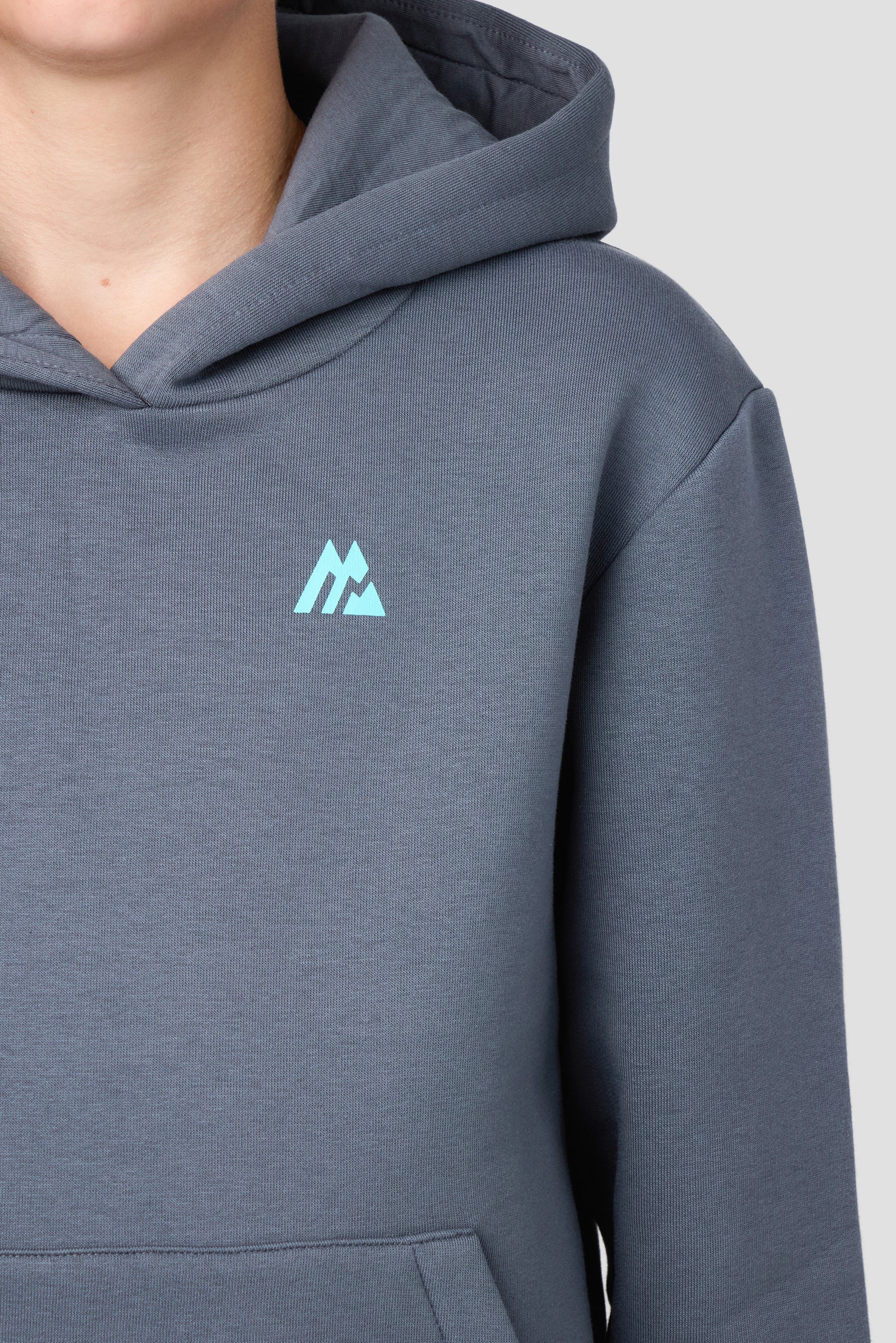 Boys Helix Graphic Hood - Slate Grey