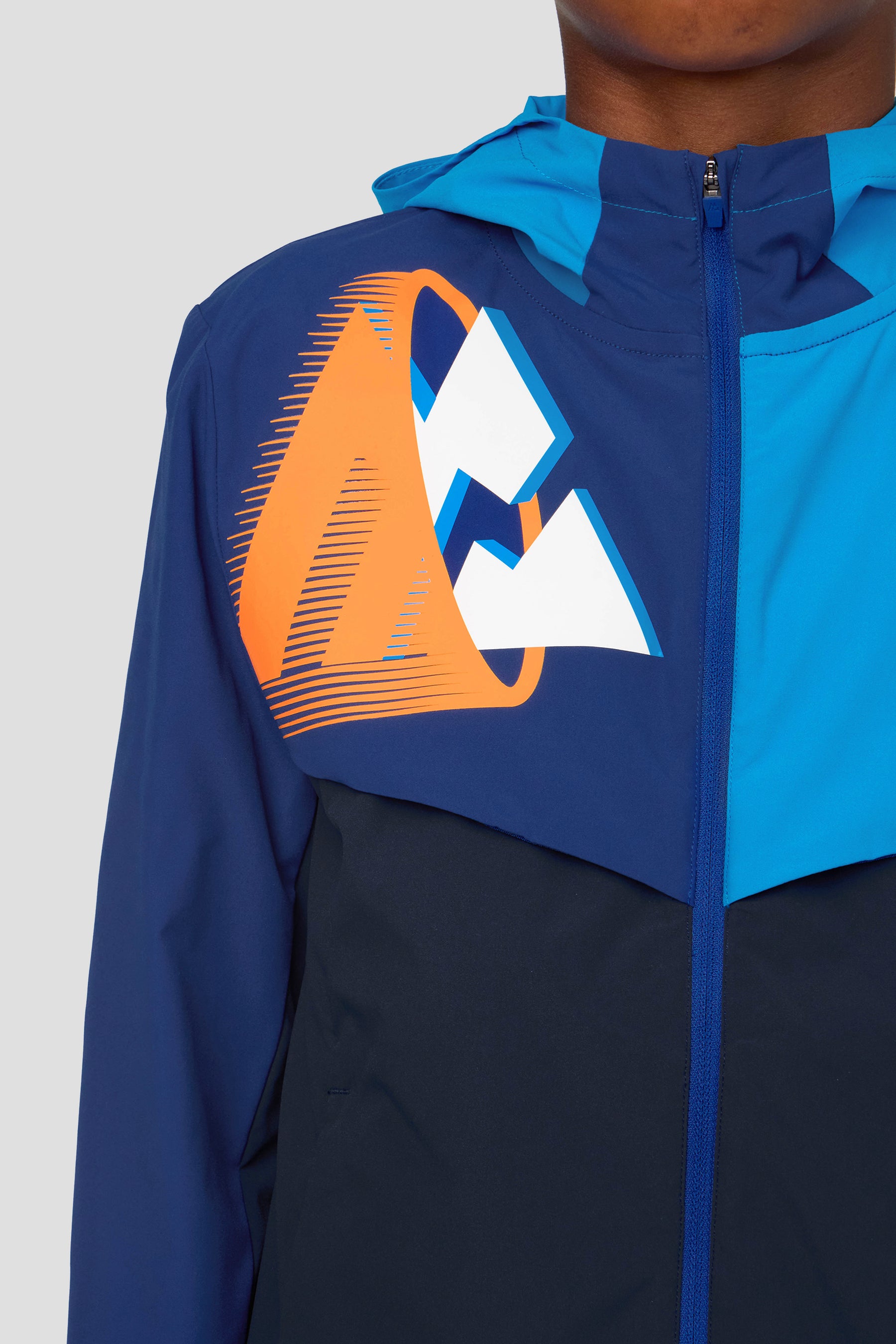 Boys MTX Run Jacket - Midnight Blue/Idaho Blue/Marine Blue