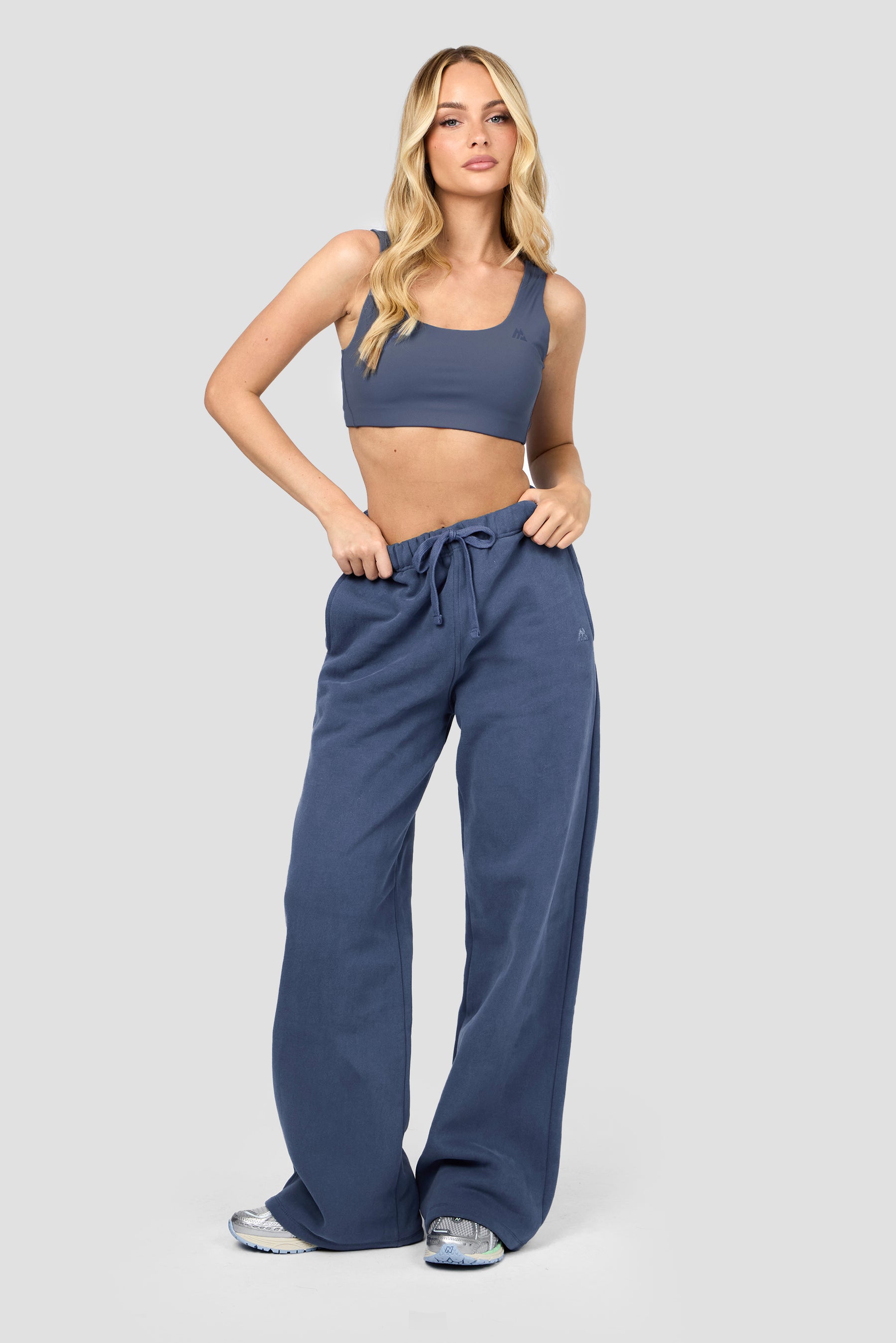 Form Fleece Wide Jogger - Greyed Indigo 