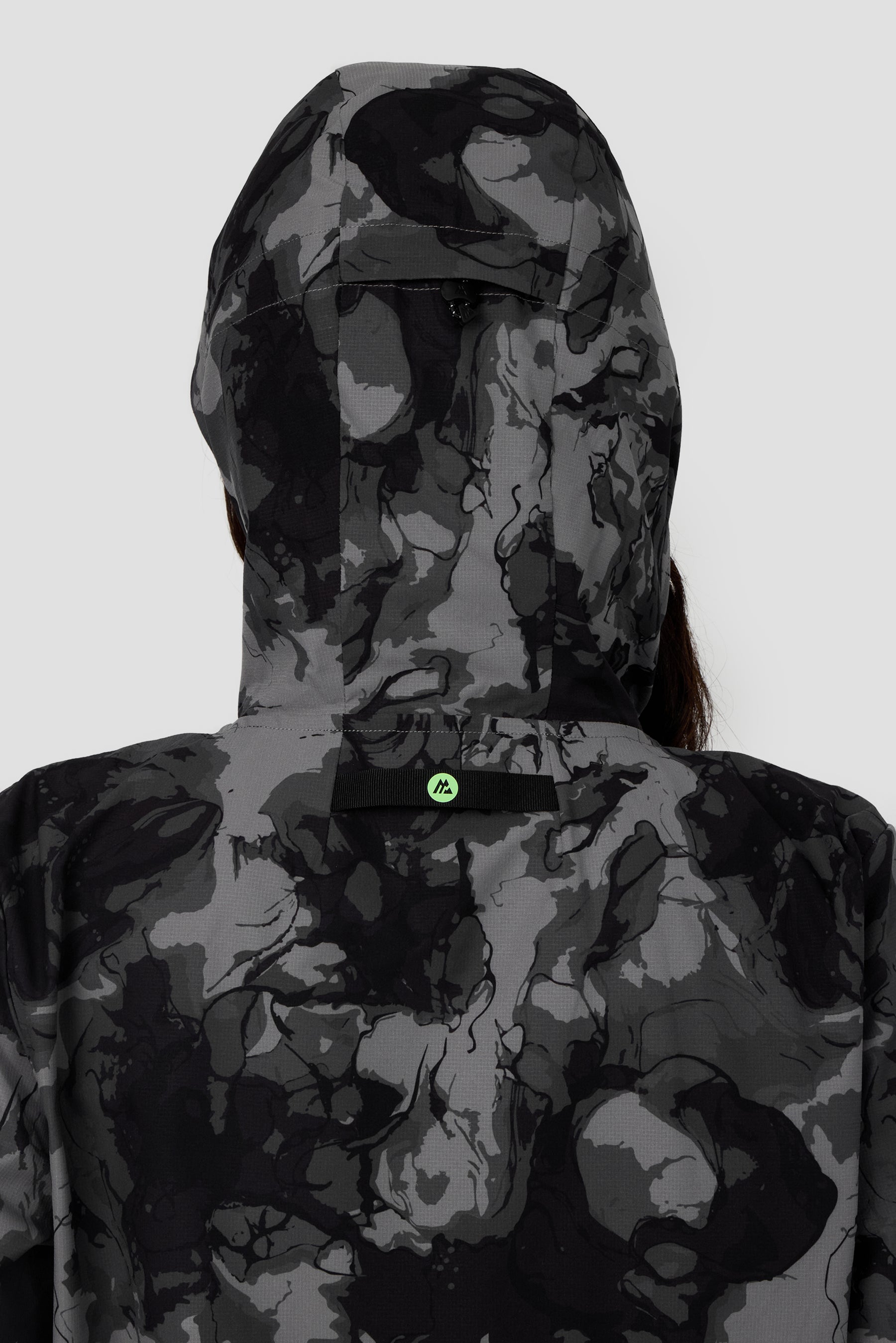 Fusion Print Windbreaker - Black/Winter Sky 
