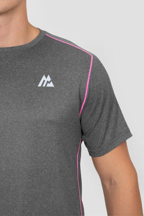 Terra T-Shirt - Black/Neon Pink