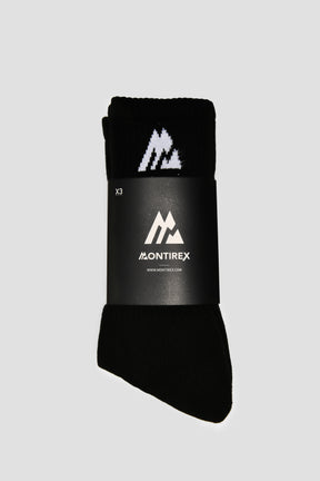 MTX Performance Socks 3 Pack - White/Black