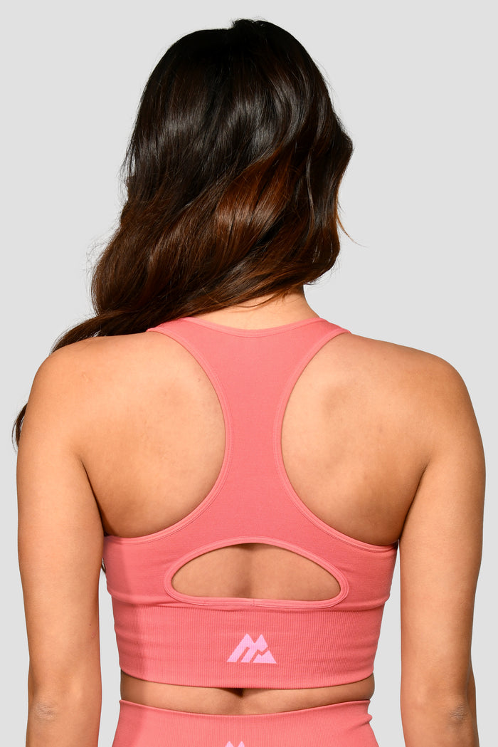 Energy Seamless Bra Top - Rose Pink/Orchid Pink