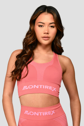 Energy Seamless Bra Top - Rose Pink/Orchid Pink