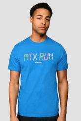 MTX Run Cotton T-Shirt - Neon Blue