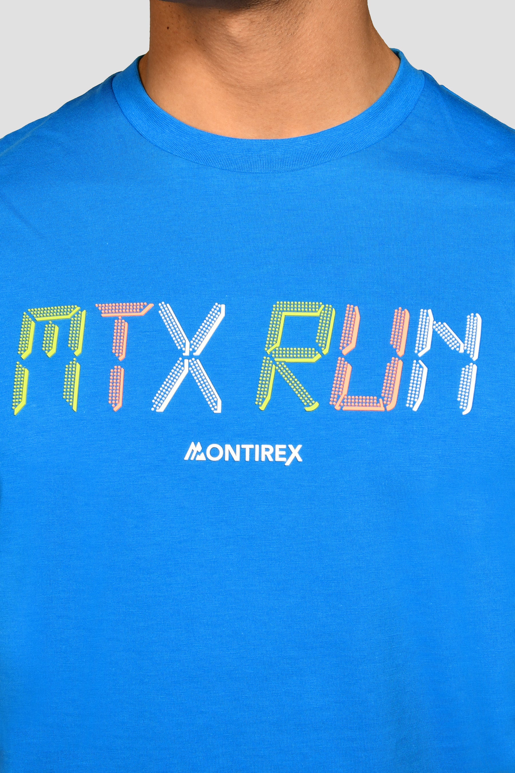 MTX Run Cotton T-Shirt - Neon Blue