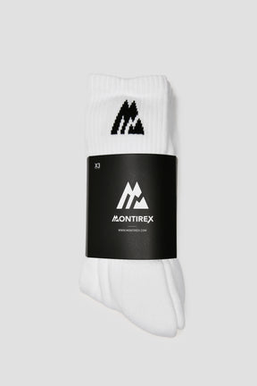 MTX Performance Socks 3 Pack - Black/White