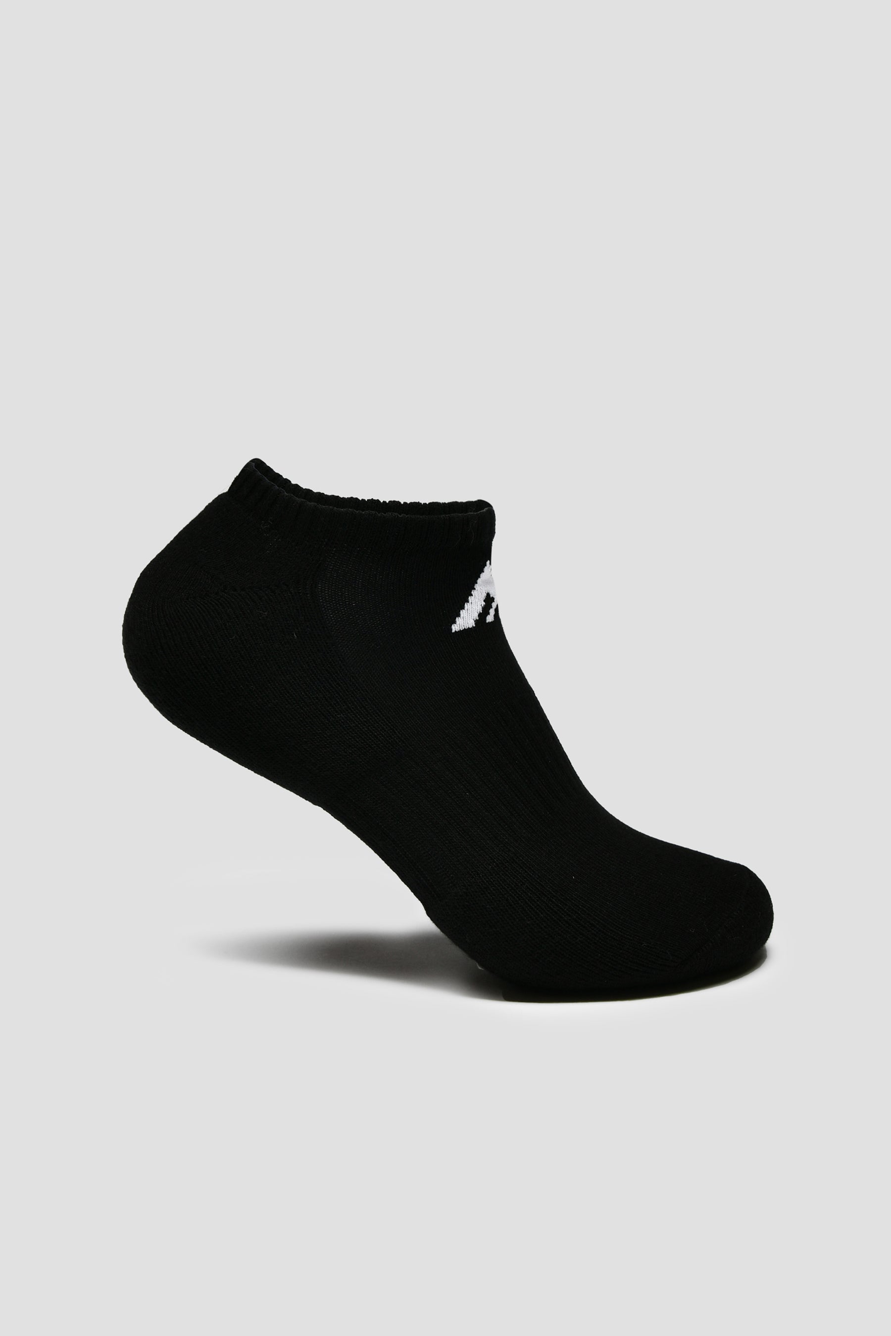 MTX No Show Socks 3 Pack - Black/White